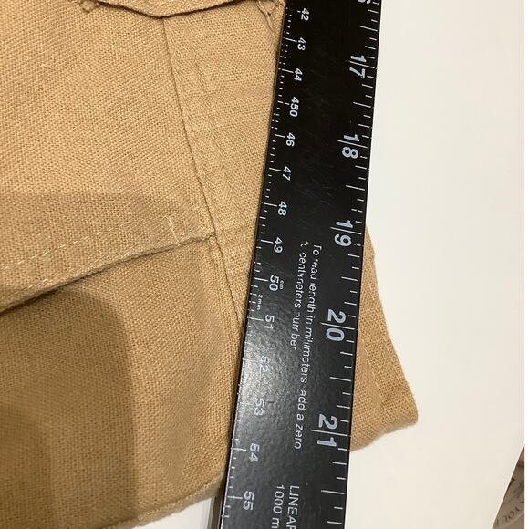 Trust Tan Linen Blend Cargo Shorts W46 - Utility, Relaxed, Casual - Picture 3 of 7